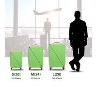 Generic Manche à Bagages, Couvercles de Valise pour Bagages à Couverture de Valise Couverture de Poussière de Voyage Terre (L)