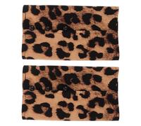 Generic Manchettes Détachables Imprimé Léopard Femme en Polyester Doux, Légères et Décoratives, Accessoires Mode pour Blouse, Manteau et Tenue de Fête, 1 Paire
