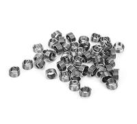 Generic Manchon à Vis en Acier Inoxydable, Inserts Filetés Résistants à L'usure M8 X 1.25 pour la Réparation de Machines 50 Pièces (1D)