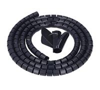 Generic Manchon de Rangement de Fil électrique, Reliure en Spirale, Enveloppe de Câble pour Bureau à Domicile, TV, DVD, PC, Système de Gestion de Cordon Haute Résistance, Noir 20 Mm (1,5 m/4,9 Pieds)