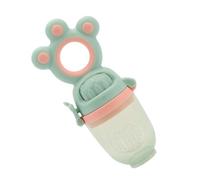 Generic Mangeoire à Fruits pour bébé, Sucette en Silicone de qualité Alimentaire, Morsure Rotative, Mangeoire à Poussée pour Légumes, Jouet à Mâcher pour Bébés Qui Font Leurs Dents (Cyan)