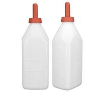 Generic Mangeoire à Lait de Veau 4L, Biberon Portable et Durable pour Bétail, Outil Pratique en Plastique Jaune