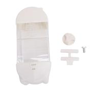 Generic Mangeoire à Oiseaux Suspendue 800ml, Conception Anti-déversement avec Plateau, Facile à Nettoyer pour Petits Oiseaux, Mangeoire à Remplissage Supérieur en Plastique