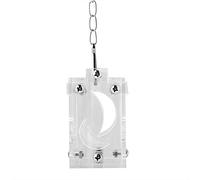 Generic Mangeoire pour Perroquets en Acrylique, Panier Alimentaire, Puzzle d'alimentation éducatif, Jouets pour Oiseaux et Perroquets, Transparent, Haute dureté, 4.5x5x7.5cm