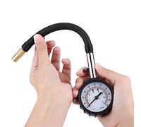 Generic Manomètre de Pression des Pneus, Testeur de Haute Précision pour Voiture, Camion, Moto, Vélo, Bouton de Purge intégré pour des Réglages Précis du Dégonflage des Pneus, Coque en Caoutchouc de