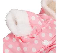 Generic Manteau d'hiver pour Chiot, Protection des Poils, Veste à Capuche, Facile à Porter, pour Les Races Moyennes à Petites comme Border Collie (L)