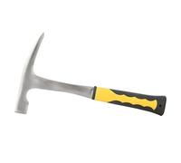 Generic Marteau à Bec de Canard en Brique pour Enquête Géologique à Double Tête et Bouche Plate 500 G en Acier Durable à Haute Teneur en Carbone pour la Construction et la Mesure des Roches