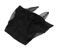 Generic Masque Anti-Mouches en pour Cheval avec Tissu tricoté Respirant pour Une Protection Efficace et Un Port Confortable pour Les Chevaux (Black)