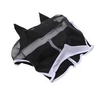 Generic Masque Anti-Mouches pour Cheval, Couverture Faciale de Protection Amovible en Respirante Haute densité pour Fournitures équestres d'été (Taille S)