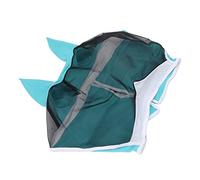 Generic Masque Anti-Mouches pour Chevaux, Sangle à Crochet et Boucle, Oreilles Ouvertes, Masque Facial pour Ferme équestre (Taille S)