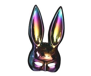 Generic Masque de Lapin à Longues Oreilles, Masque de Pâques pour Masqués, Accessoires de Théâtre, Coloré