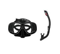 Generic Masque de Plongée avec Support de Caméra, Pack de Tuba Sec, Respiration Facile pour L'exploration sous-Marine (Taille Unique)