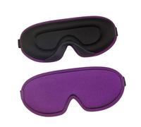 Generic Masque de Sommeil, Mousse à Mémoire des Yeux, Masque de Sommeil 3D Oculaire, ajusté et Confortable avec une Sangle Réglable, Respirante et Douce pour Dormir, Yoga, Voyager (PURPLE)