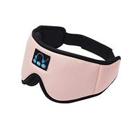 Generic Masque pour les yeux 3D sans fil Bluetooth - Occultant - Respirant - Son stéréo - Casque de sommeil - Rose