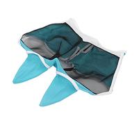 Generic Masques de Mouche pour Chevaux Masque à Cheval Anti-Mouche en Mailles Respirantes avec Oreilles - de Mouche Facile à Porter (Crochet et Boucle, Grand Bleu)