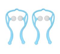 Generic Masseur de Cou Ergonomique Shiatsu avec Ciblage des Tissus Profonds, Masseur Portable Anti-stress pour la Maison et le Bureau, Pack de 2 Masseurs de Cou (BLUE)
