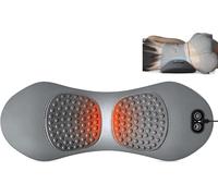 Generic - Masseur de dos triple fusion, thérapie 3 en 1, courbure dorée à 135°, traction vertébrale, chaleur thérapeutique et massage par vibration, soulage la douleur sciatique (gris foncé)