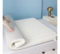 Géneric Matelas De Sol Japonais De 8 Cm, Tatami Enroulable | Surmatelas viscoélastique ferme et confortable, matelas futon japonais Portable for mariage, voyage(Blanco,90 x 180 x 8 cm)