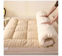 Géneric Matelas Japonais Épais De Futon, Protection Pliable De Ressort | For le camping et la chambre d'amis - Literie de voyage légère, facile à enrouler.(Khaki,150x200cm)