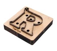 Generic Matrice de Découpe du Cuir, Moule de Découpe en Métal soigné en Forme de R, Outil de Poinçonnage pour Artisans 74x72mm