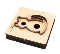 Generic Matrices de Découpe du Cuir en Forme de Chat, pour L'artisanat, Porte-clés, Pendentifs et Bracelets, Outil en Acier au Carbone de qualité Supérieure, 3,54x3,54 Pouces