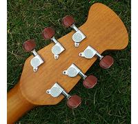 Generic Mécaniques de Verrouillage 3L3R pour Guitare électrique Acoustique, Têtes de Machine D'accordage Durables pour un Réglage Rapide des Cordes avec Vis, Bagues et Virole, Applicables aux (SILVER)