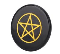 Generic Médiation Jadestone Worry Stone pour les Pratiques de Méditation et de Yoga Pierre Sculptée Noire Cadeau pour Adultes et Adolescents (1)
