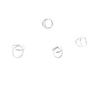 Generic Médiators de Guitare en Métal, Finition Brillante, pour Instruments à Cordes, Aide à Contrôler les Cordes, 3 Médiators D'index, 1 Médiator de Pouce pour Guitaristes