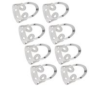 Generic Médiators de Guitare Réglables en Acier Inoxydable, Accessoires D'instruments de Musique Légers pour Guitares Acoustiques, Banjos-8 Pièces (SILVER)