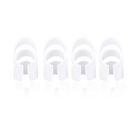 Generic Médiators en Plastique, Accessoire pour Guitare Basse, ukulélé, Mandoline, 4 Pièces, Durable, Blanc, Taille M