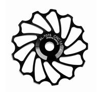 Generic MEIJUN Roue de Poulie Arrière à Roulement en Céramique Durable pour Changement de Vitesse de Vélo de Montagne, Rouleau de Guidage de Vélo en Alliage D'Aluminium pour Vis de 4/5/6 Mm, Noir