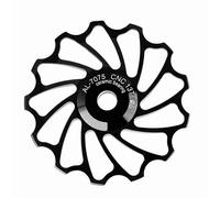 Generic MEIJUN Roue de Poulie Arrière à Roulement en Céramique Durable pour Vélo de Montagne, Alliage D'aluminium + Céramique, Noir, 2,0 Pouces (13 T), 1 Paire, Convient à la Plupart des Cyclistes