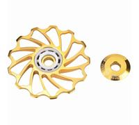 Generic MEIJUN Roue de Poulie Arrière à Roulement en Céramique Durable pour Vélo de Montagne, Alliage D'aluminium + Céramique, Noir, 2,0 Pouces (13 T), 1 Paire, Convient à la Plupart des Cyclistes