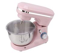 Generic Mélangeur électrique Puissant sur Socle, 1000W, Crochet de Pâte, Batteur Plat, 8 Vitesses, 4,5 L, pour la Cuisine, Cuisson, Prise Ue, 220V (PINK)