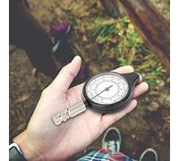 Generic Mesureur de Carte Calculateur de Distance de Roue en Métal Portable Léger pour les Activités de Plein Air Camping Randonnée pour Hommes et Femmes, Aluminium Noir 1 Pièce