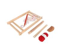 Generic Métier à Tisser pour Enfants, Kit D'artisanat en Bois Durable, Opération Facile pour les Débutants et les Parents, 40x30x20cm