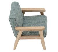 Generic Meubles Miniatures de Maison de Poupée, Fauteuil, canapé en Tissu Unique de Style Japonais, Modélisation Réaliste Peinte à la Main pour Décor de Maison de Poupée 1:12 (Gris Vert)