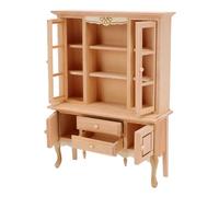 Generic Meubles Miniatures en Bois D’Armoire de Maison de Poupée avec Tiroirs Fonctionnels pour L’Artisanat de Bricolage échelle 1:12 Bouleau et contreplaqué Inachevés