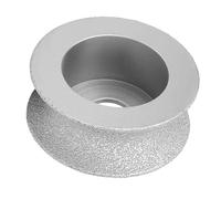 Generic Meule Diamantée Brasée, Outil Abrasif Haute efficacité pour le Meulage de la Pierre pour Mur Extérieur en Béton, Verre Céramique 7,3 Cm (Meule concave 2.5)