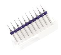 Generic Micro Forets Précis en Carbure de PCB pour CNC SMT, Ensemble D'outils de Circuit imprimé à Bords Tranchants, 10 Pièces pour des Trous de Soudure Faciles, Perçage pour les Professionnels (0,5
