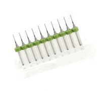 Generic Micro Forets Précis en Carbure de PCB pour CNC SMT, Ensemble D'outils de Circuit imprimé à Bords Tranchants, 10 Pièces pour des Trous de Soudure Faciles, Perçage pour les Professionnels (0,7