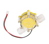 Generic Micro Générateur Hydroélectrique F50, de Pompe à Débit D'eau CC Durable pour la Production D'énergie Durable, Taille Compacte, Adaptée aux Applications Hors Réseau (F50 5V jaune transparent)