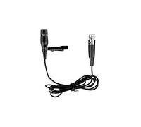 generic Microphone cravate noir à condensateur cardioïde à clipser pour systèmes sans fil Shure, mini XLR 4 broches TA4F
