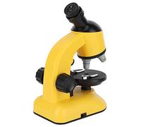 Generic Microscope éducatif pour Enfants 40X-1200X avec Tête de Rotation à 360° pour Enfants Débutants, Jouet Scientifique en Plastique pour Curieux, 6,02 * 3,62 * 9,13 Pouces (Yellow)
