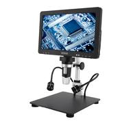 Generic Microscope Numérique Haute Définition de 10,1 Pouces, Grossissement 1500X pour L'inspection des Pièces de Monnaie, Conception Portable avec 8 Lumières LED Réglables