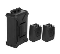 Generic Mini Boîte à Outils RC 1/10 et Ensemble de Réservoir de Carburant simulé pour Voitures d'escalade Wrangler, Plastique Attrayant 3 Pièces (Black)