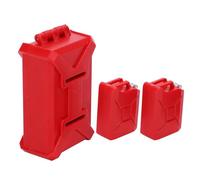 Generic Mini Boîte à Outils RC 1/10 et Ensemble de Réservoir de Carburant simulé pour Voitures d'escalade Wrangler, Plastique Attrayant 3 Pièces (Rouge)