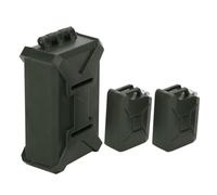 Generic Mini Boîte à Outils RC 1/10 et Ensemble de Réservoir de Carburant simulé pour Voitures d'escalade Wrangler, Plastique Attrayant 3 Pièces (Green)