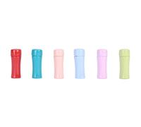 Generic Mini Bouteilles de Boisson Isolées Colorées pour Maison de Poupée, Paquet de 6, Jeu Imaginatif Amusant pour Enfants, Conception en Alliage