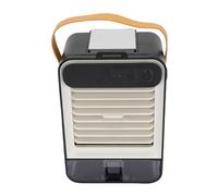 Generic Mini Climatiseur Portable, Ventilateur de Refroidissement de Bureau, 3 Vitesses, Petit Refroidisseur D'air Silencieux pour Miroir de Maquillage de Chambre à Coucher (BLACK)